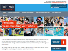 Tablet Screenshot of portlandteambuilding.com